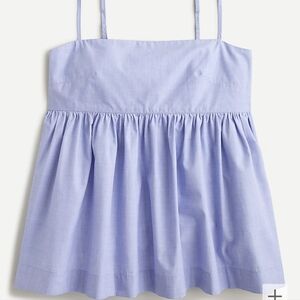 NWT J Crew End On End Cotton Periwinkle Camisole Top XXL
